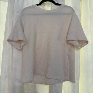 Zara Off-White Textured Top